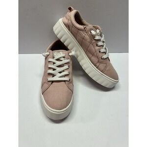 Roxy Sheilahh Pink Platform Sneakers Womens 8 ARJS700144 Rose Low Top